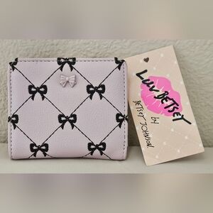 Betsey Johnson Pink Multi LBMONEY Wallet - Pink With Black Bows NWT